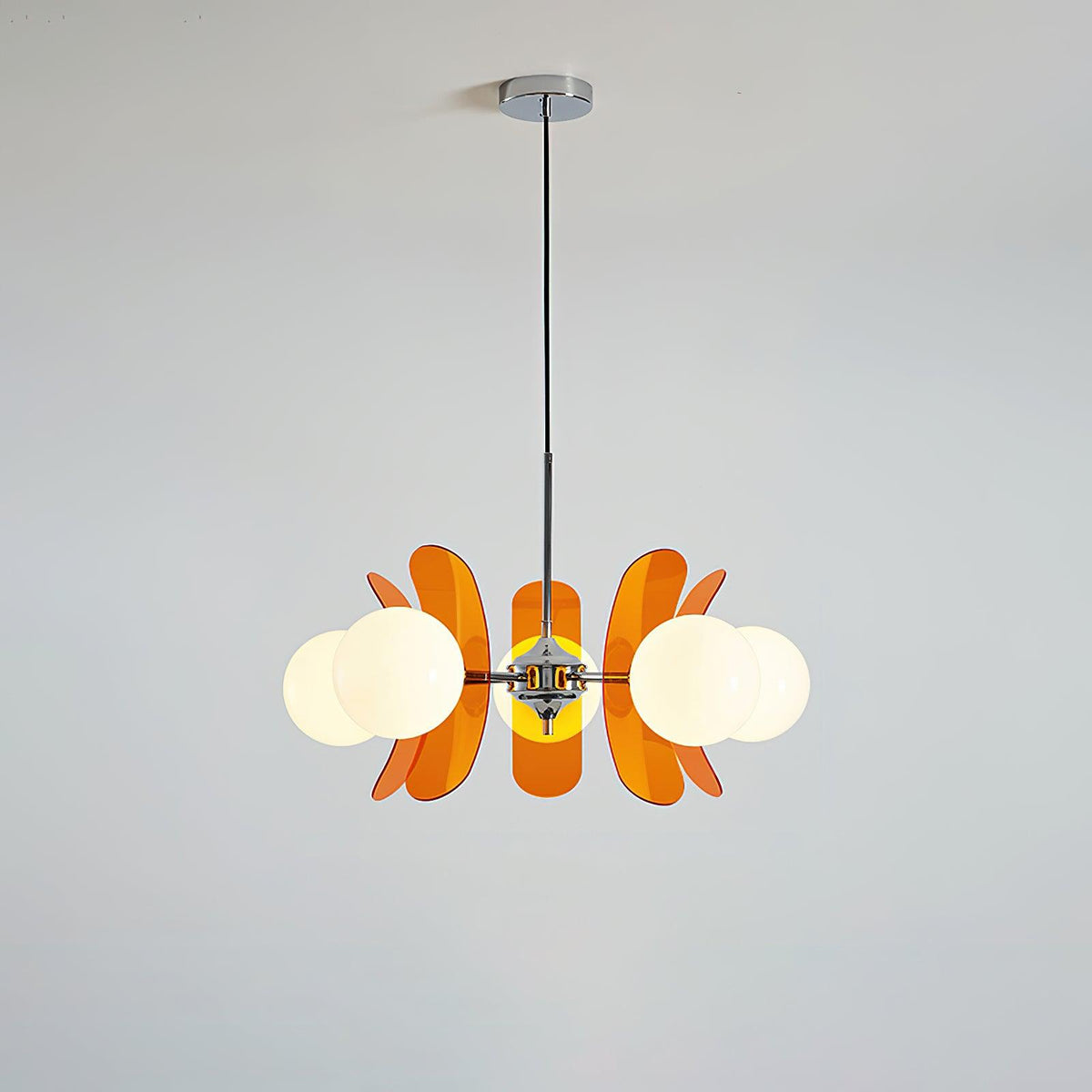 Ulano Chandelier Brown &Orange