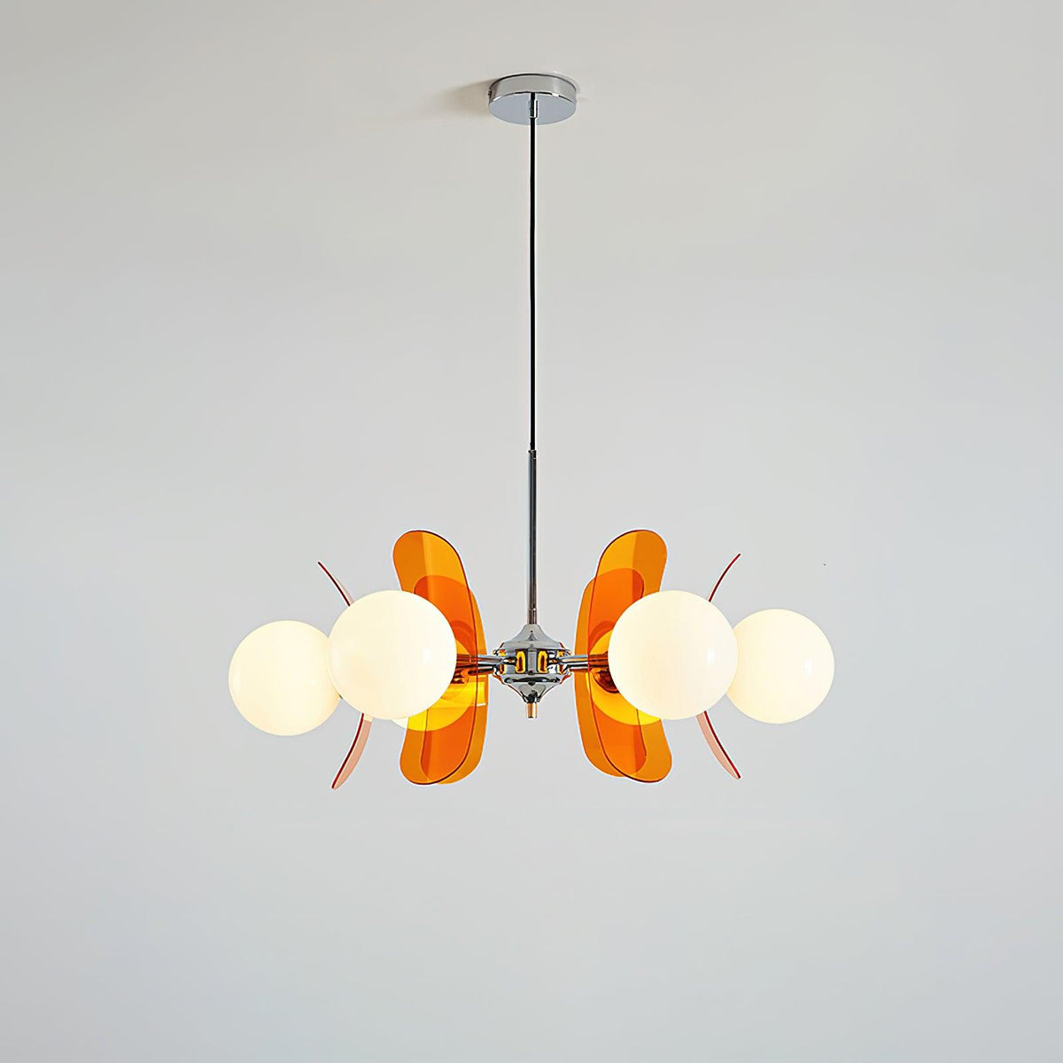 Ulano Chandelier Brown &Orange