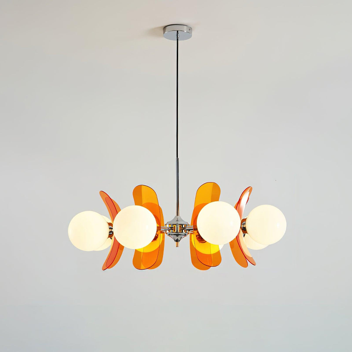 Ulano Chandelier Brown &Orange