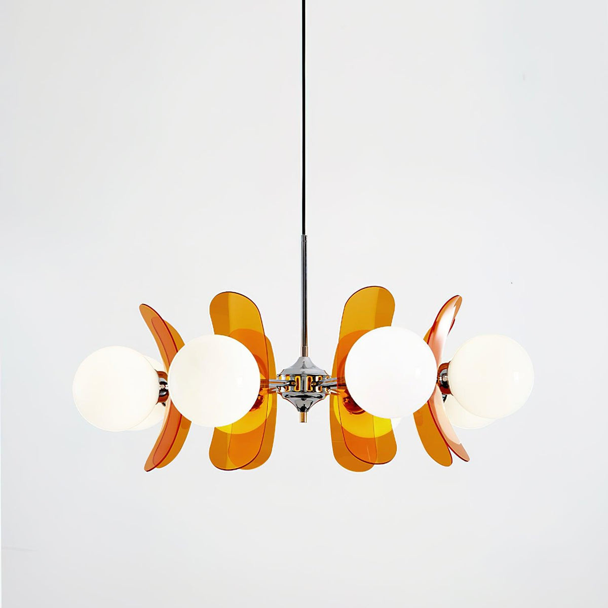Ulano Chandelier Brown &Orange