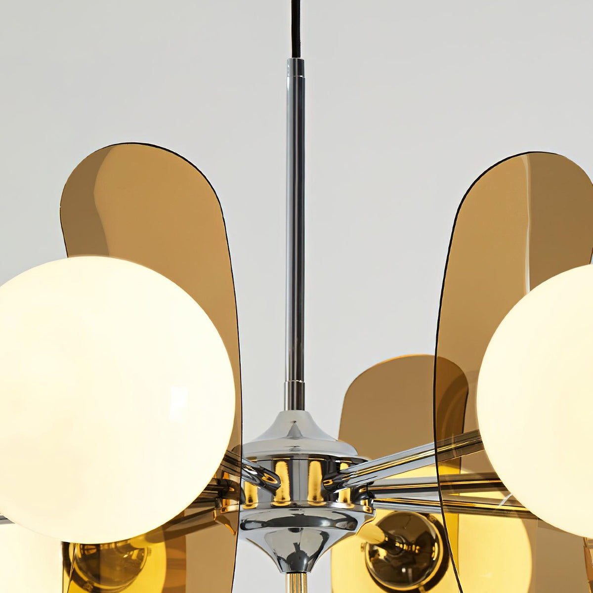 Ulano Chandelier Brown &Orange