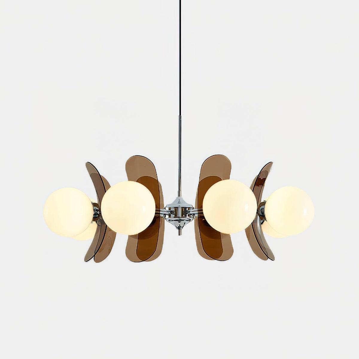 Ulano Chandelier Brown &Orange