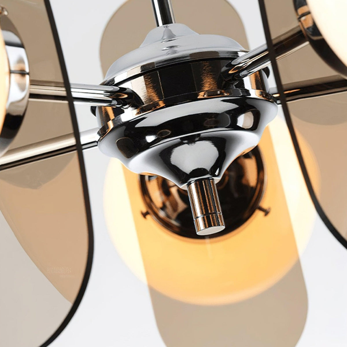 Ulano Chandelier Brown &Orange