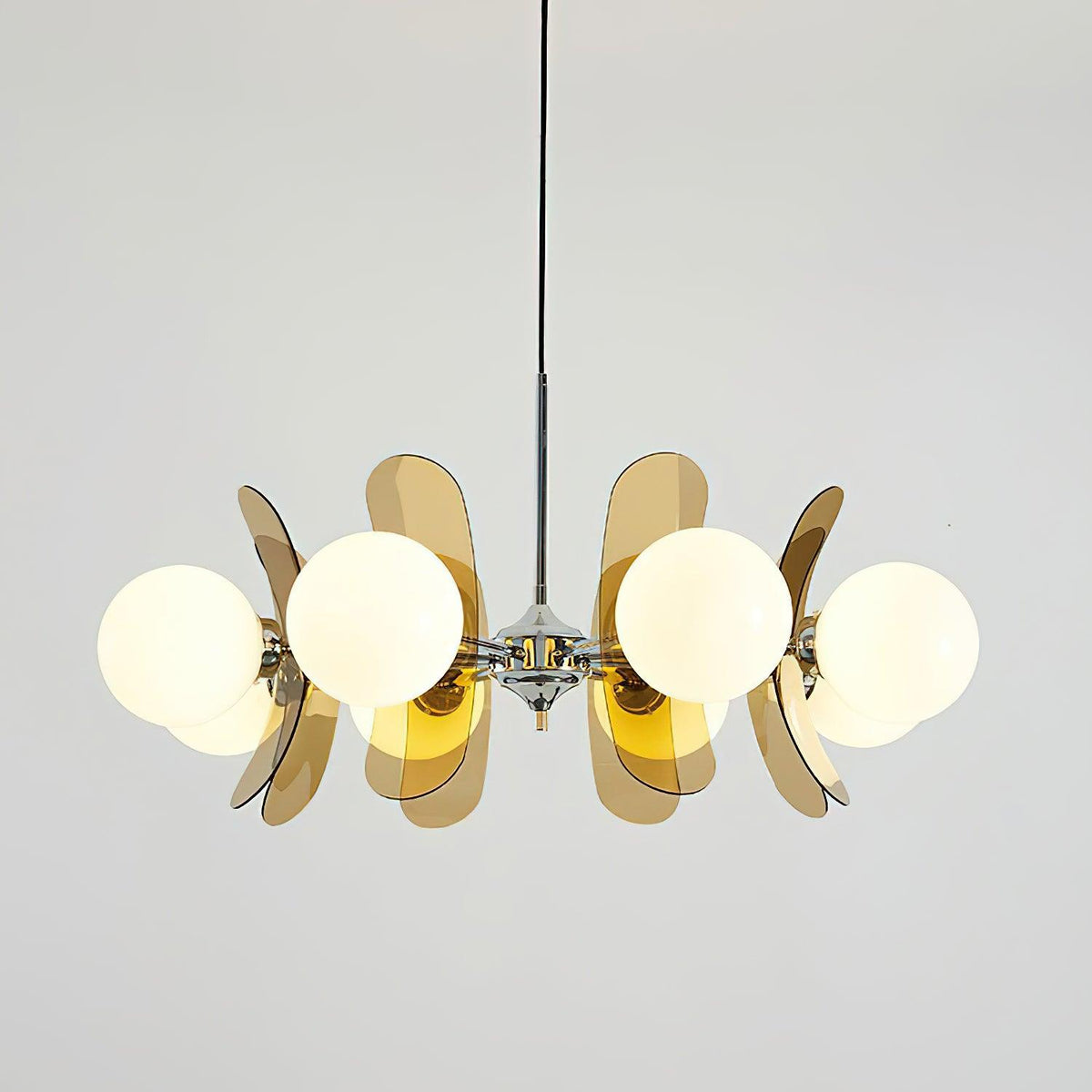 Ulano Chandelier Brown &Orange