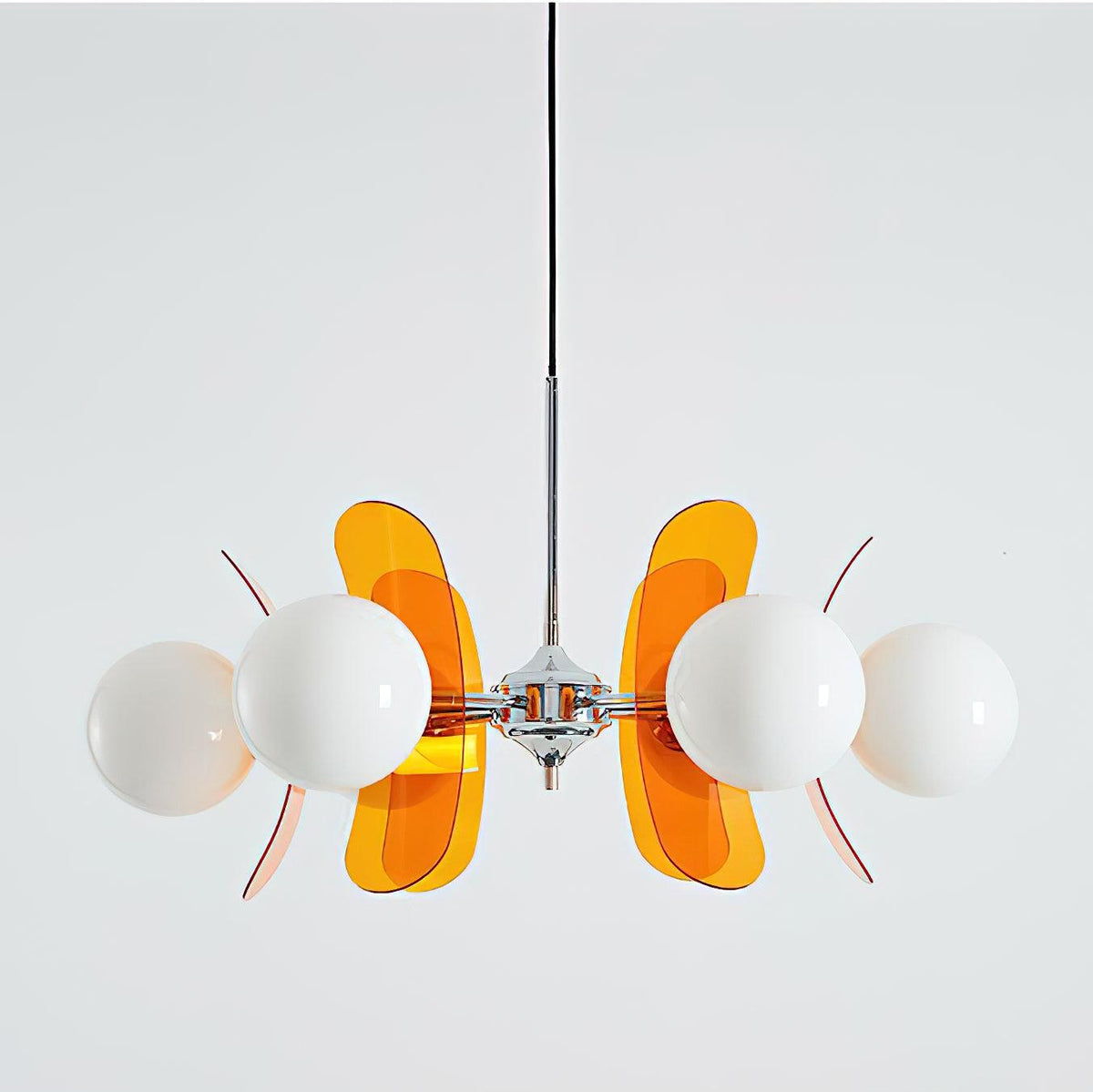 Ulano Chandelier Brown &Orange