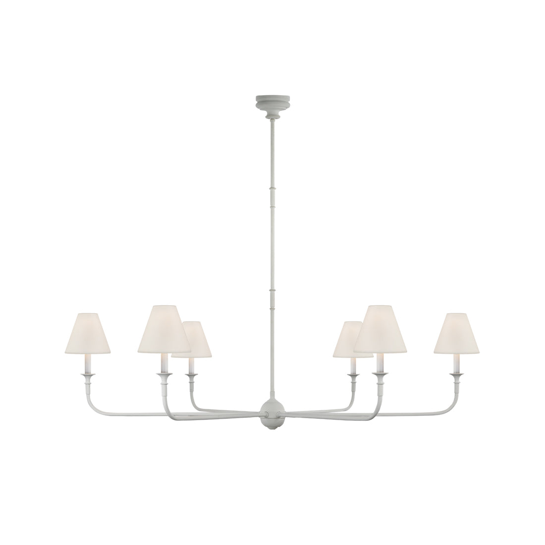 Arthaila vintage industriel stor lysekrone i stof