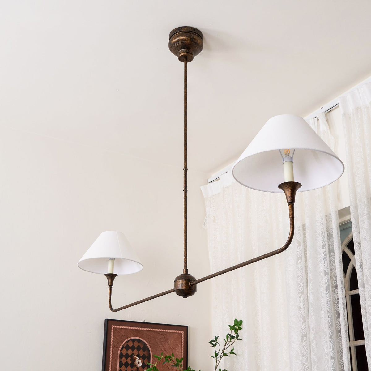 Norli Modern Linear LED Chandelier  Living Room Bedroom