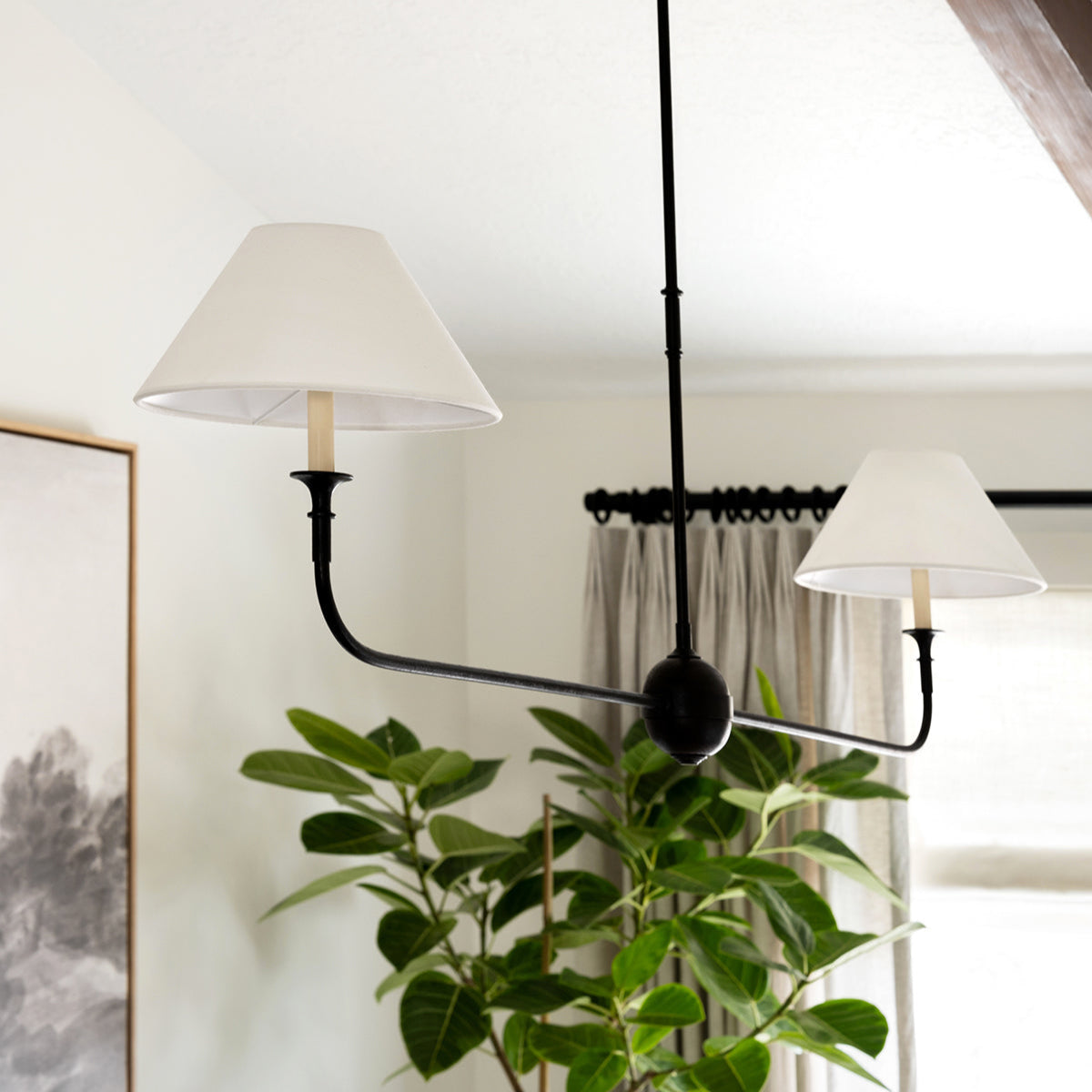 Norli Modern Linear LED Chandelier  Living Room Bedroom