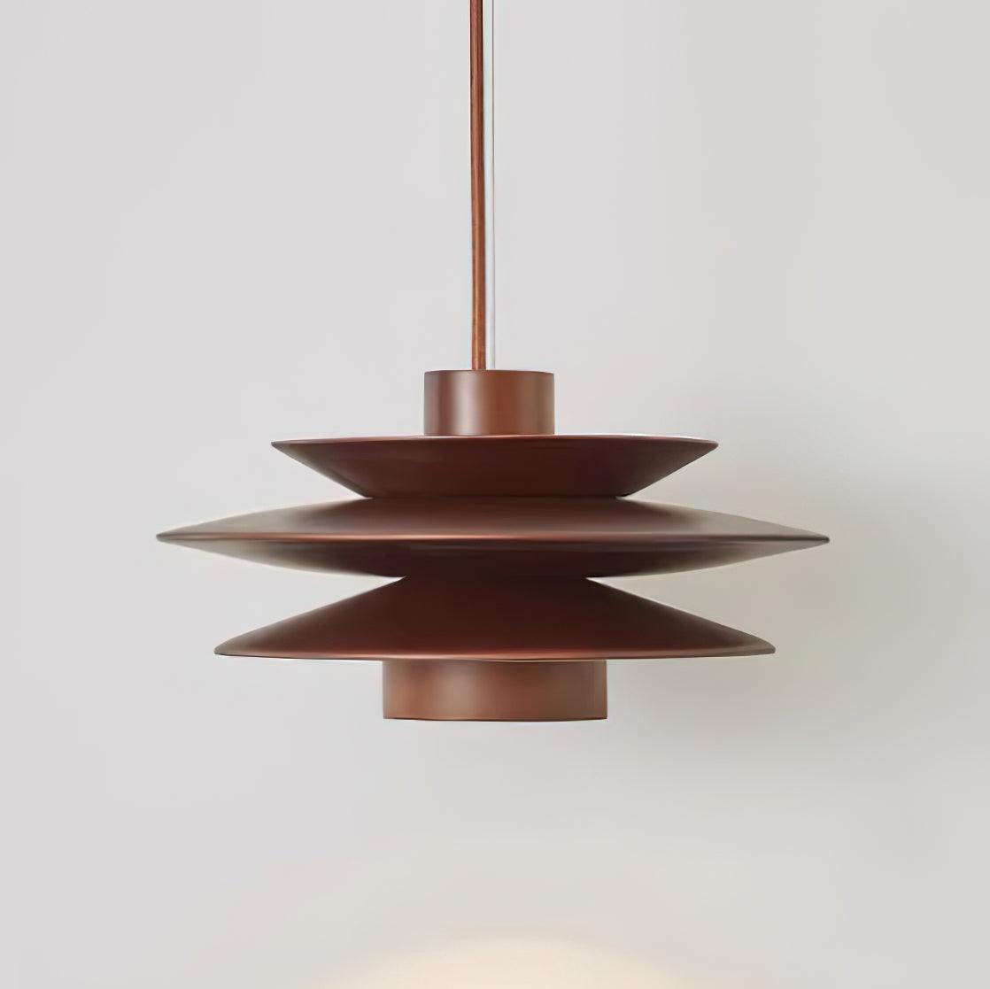 Axis pendellampa i valnöt, mid-century-stil