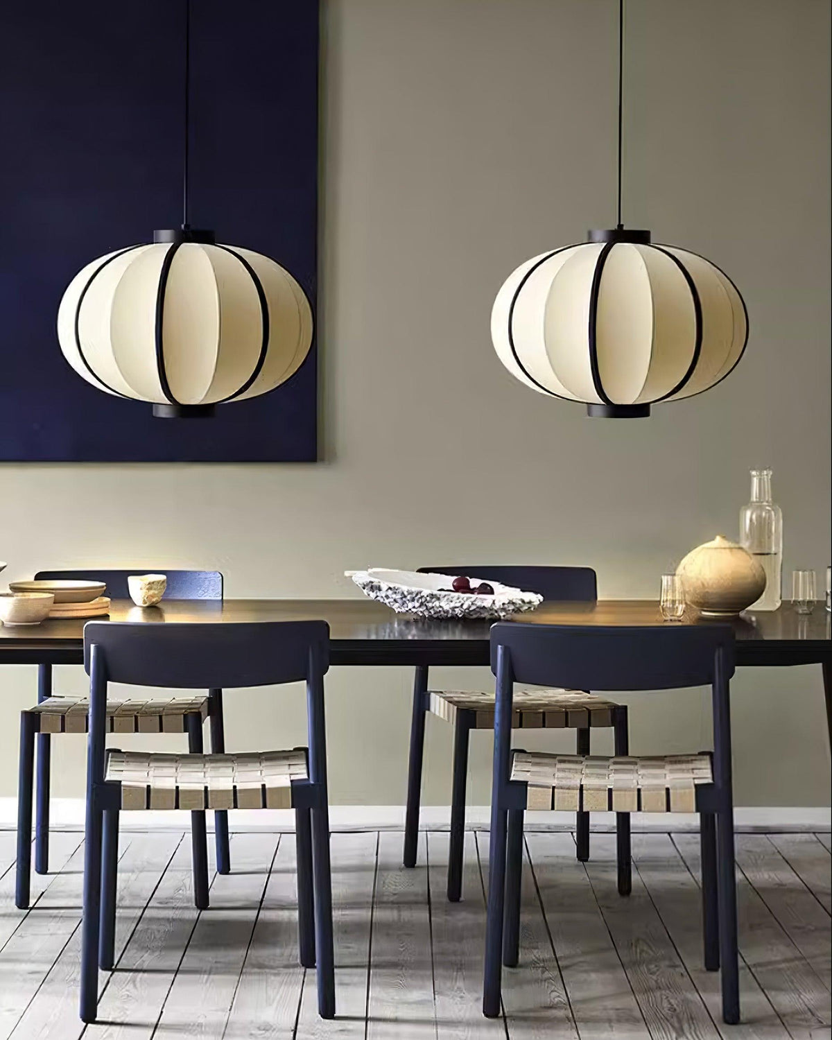 Lumara Pendant Lamp Fabric Lantern Frame Vintage
