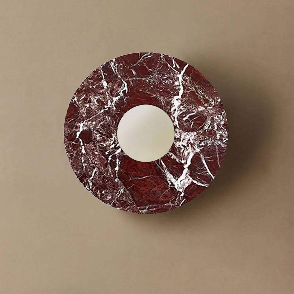 Neranenne Round Stone Disc Wall Sconce