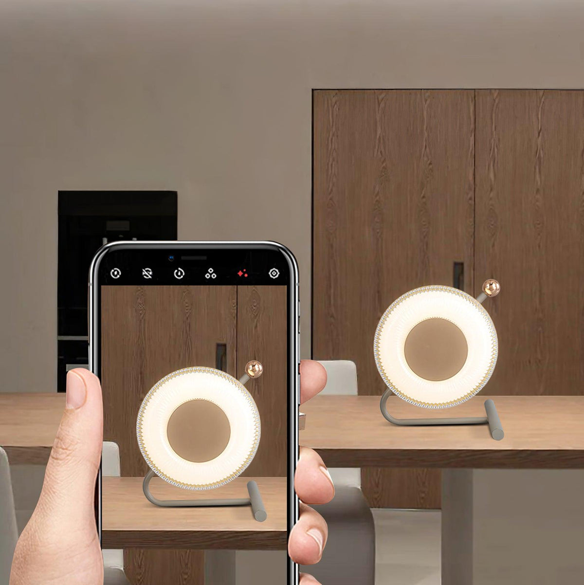 Halon moderne akrylbordlampe