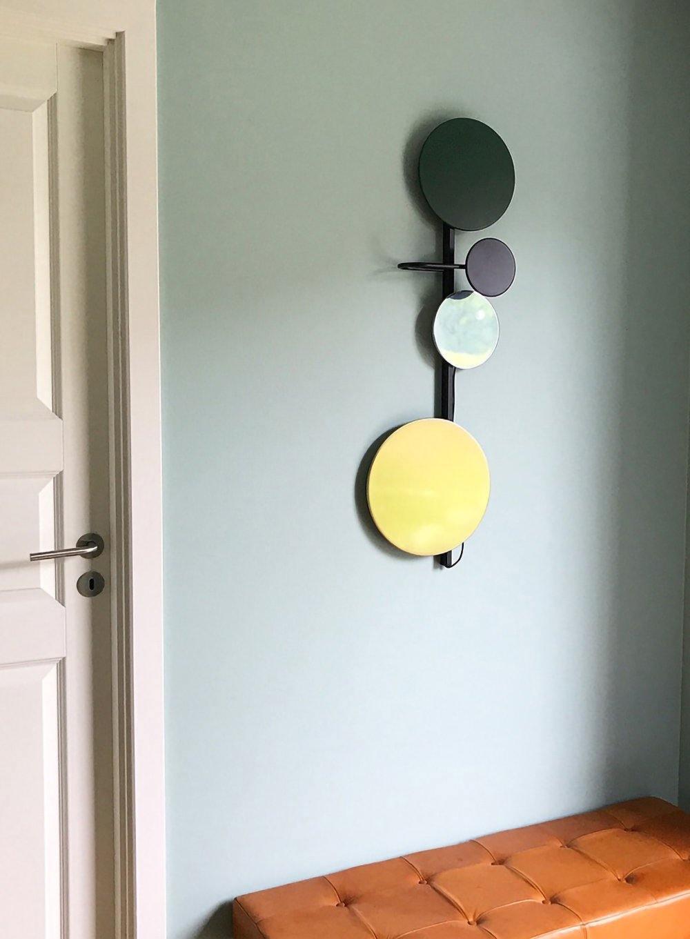 Mirq konstnärlig vägglampa med magnetiska skivor