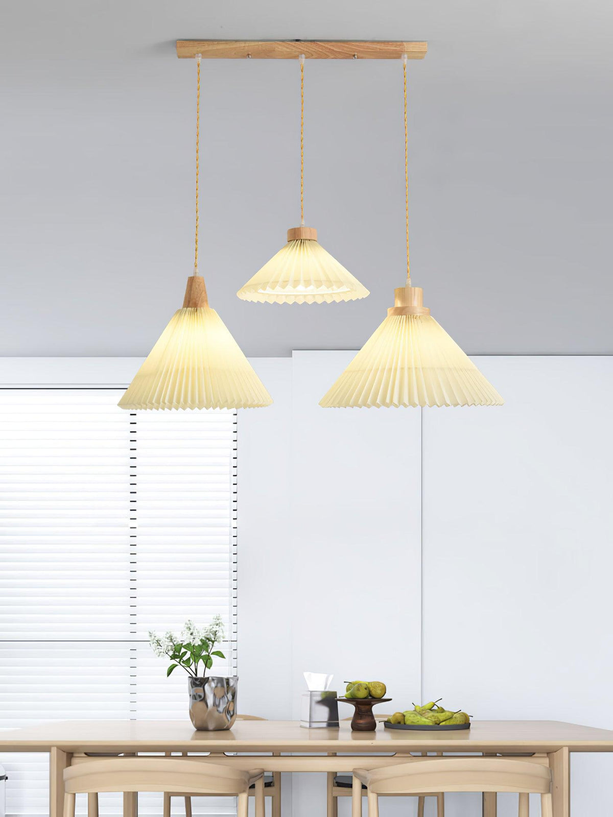 Rinisora modern pendellampa i trä