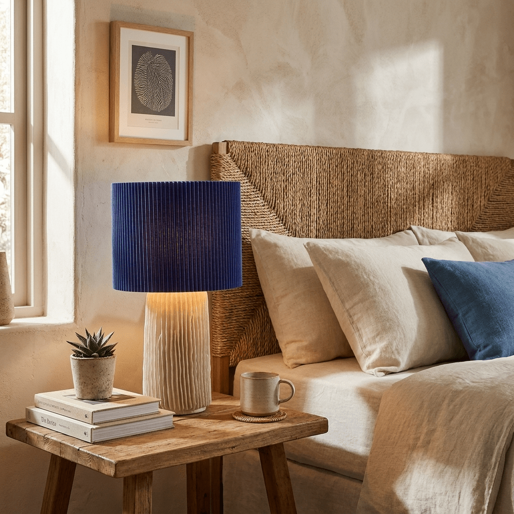 Adrielle plisseret bordlampe
