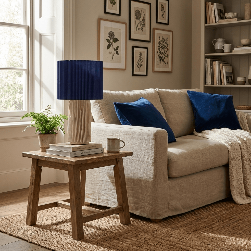 Adrielle plisseret bordlampe