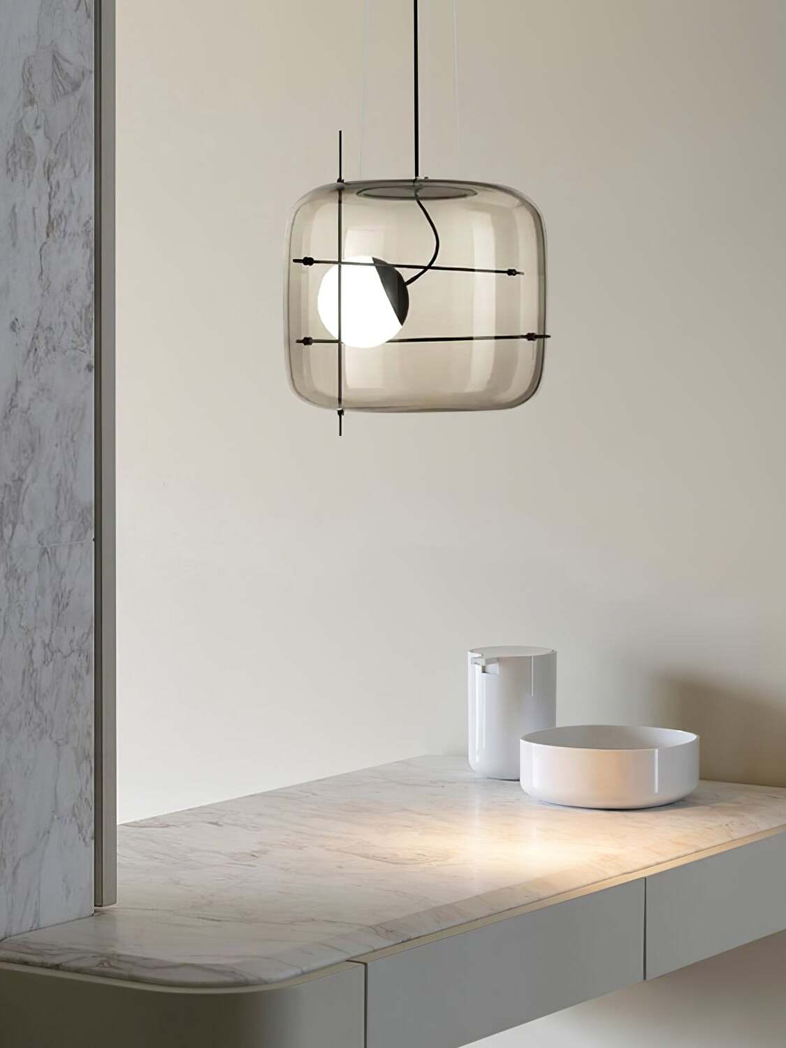 Ivex moderne pendellampe i glas