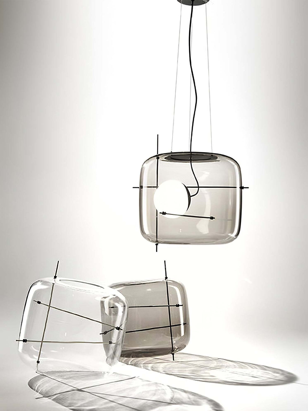 Ivex moderne pendellampe i glas