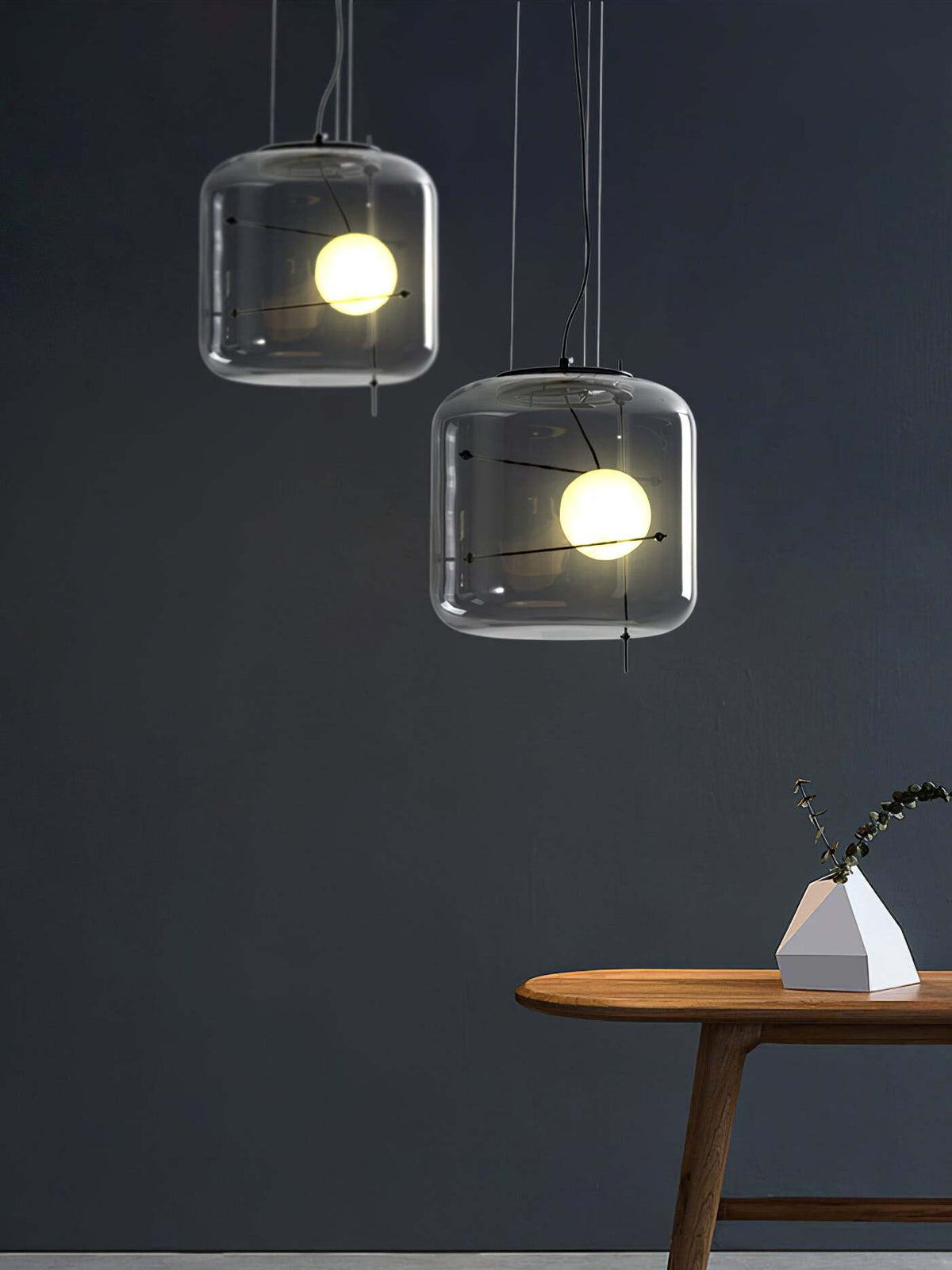 Ivex moderne pendellampe i glas