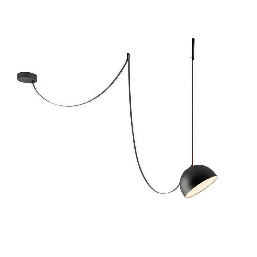 Elarok moderne minimalistisk pendellampe i kombineret læder