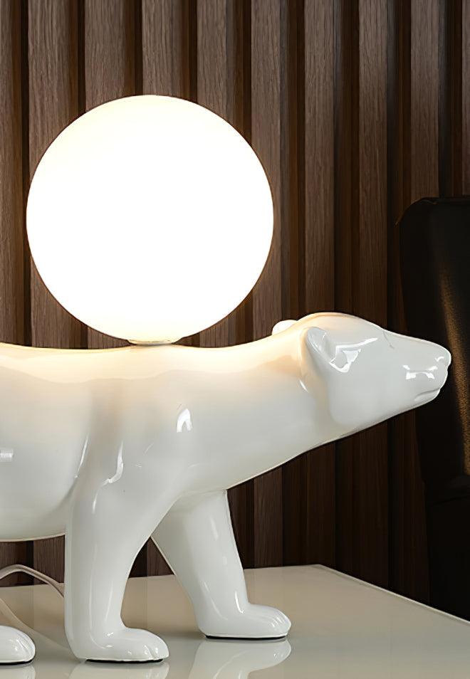 Candeeiro de mesa Bellano em resina extravagante