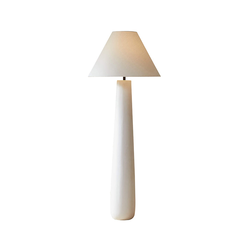 Columnil-hvid gulvlampe