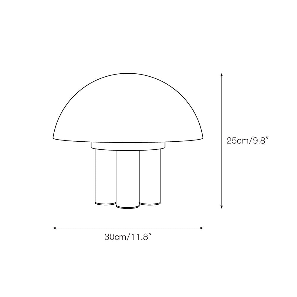 Turbiny-alabastbordlampe