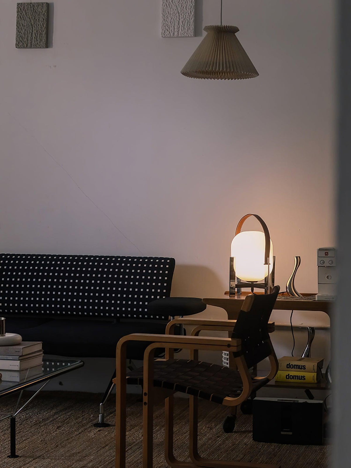 Harper minimalistisk bordslampa i glas