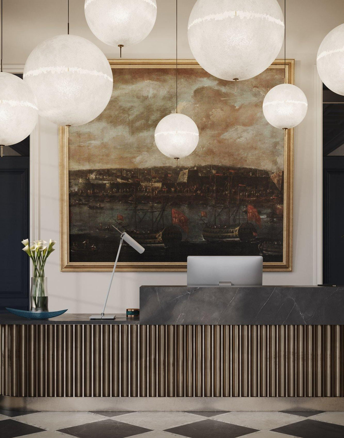 Sel futuristisk pendellampa