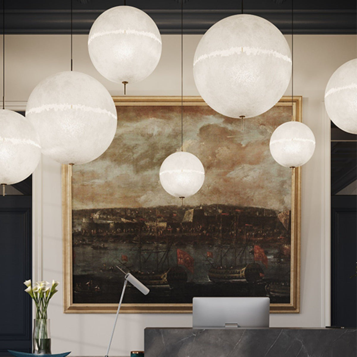 Sel futuristisk pendellampa