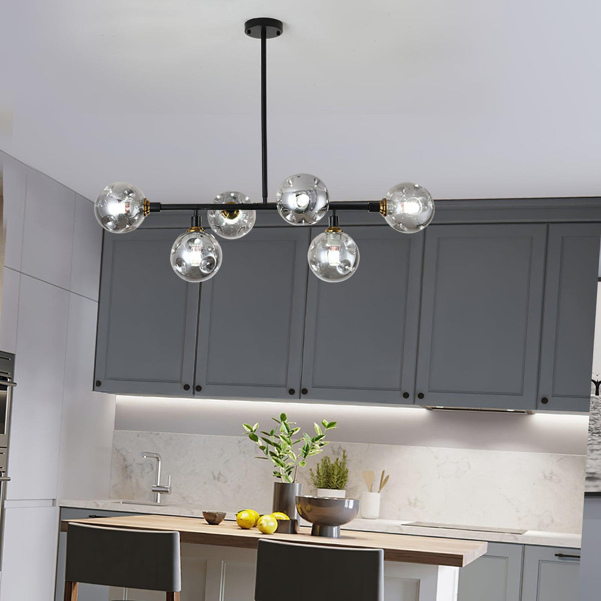 Candelabro Velaiel em vidro e metal