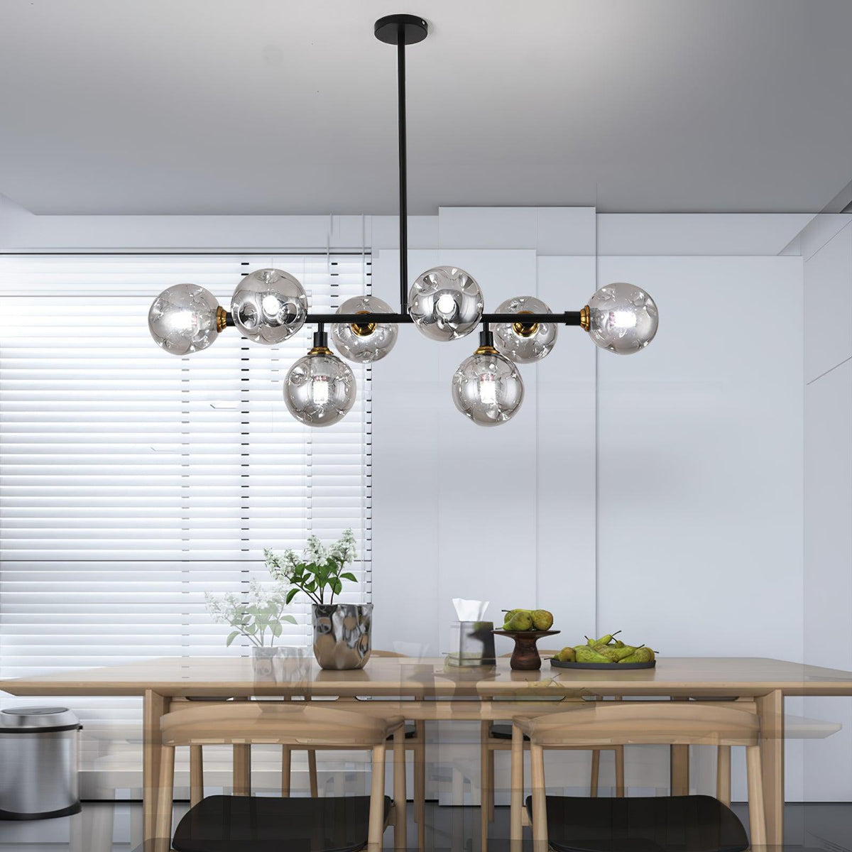 Candelabro Velaiel em vidro e metal