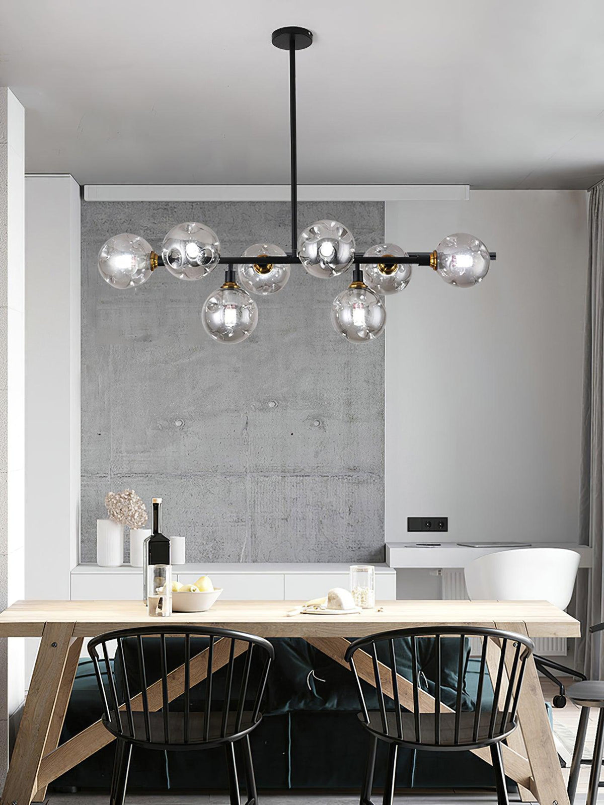 Candelabro Velaiel em vidro e metal
