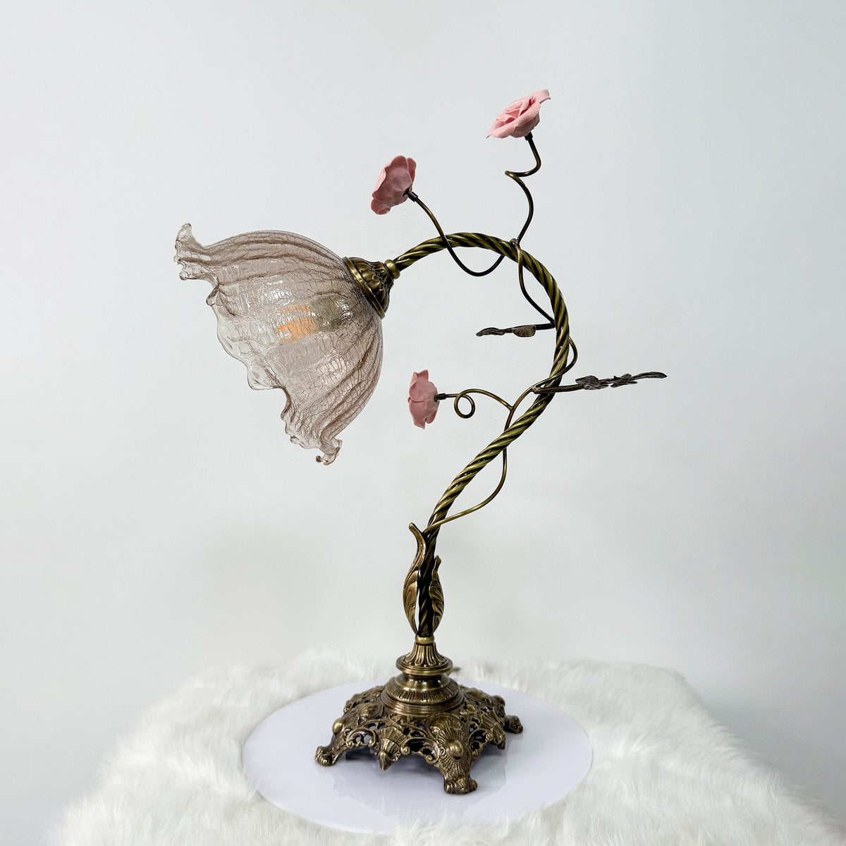 Primavera-blomstret bordlampe