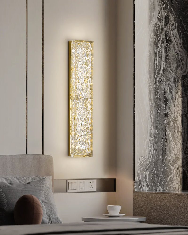 Mavi prismatisk rektangulär vägglampa i harts