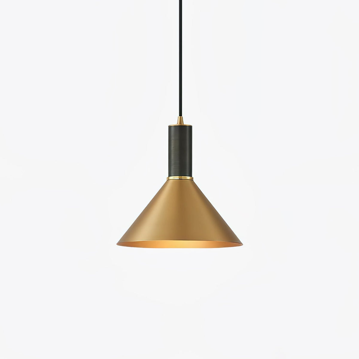 Casalelia kegleformet pendellampe i messing