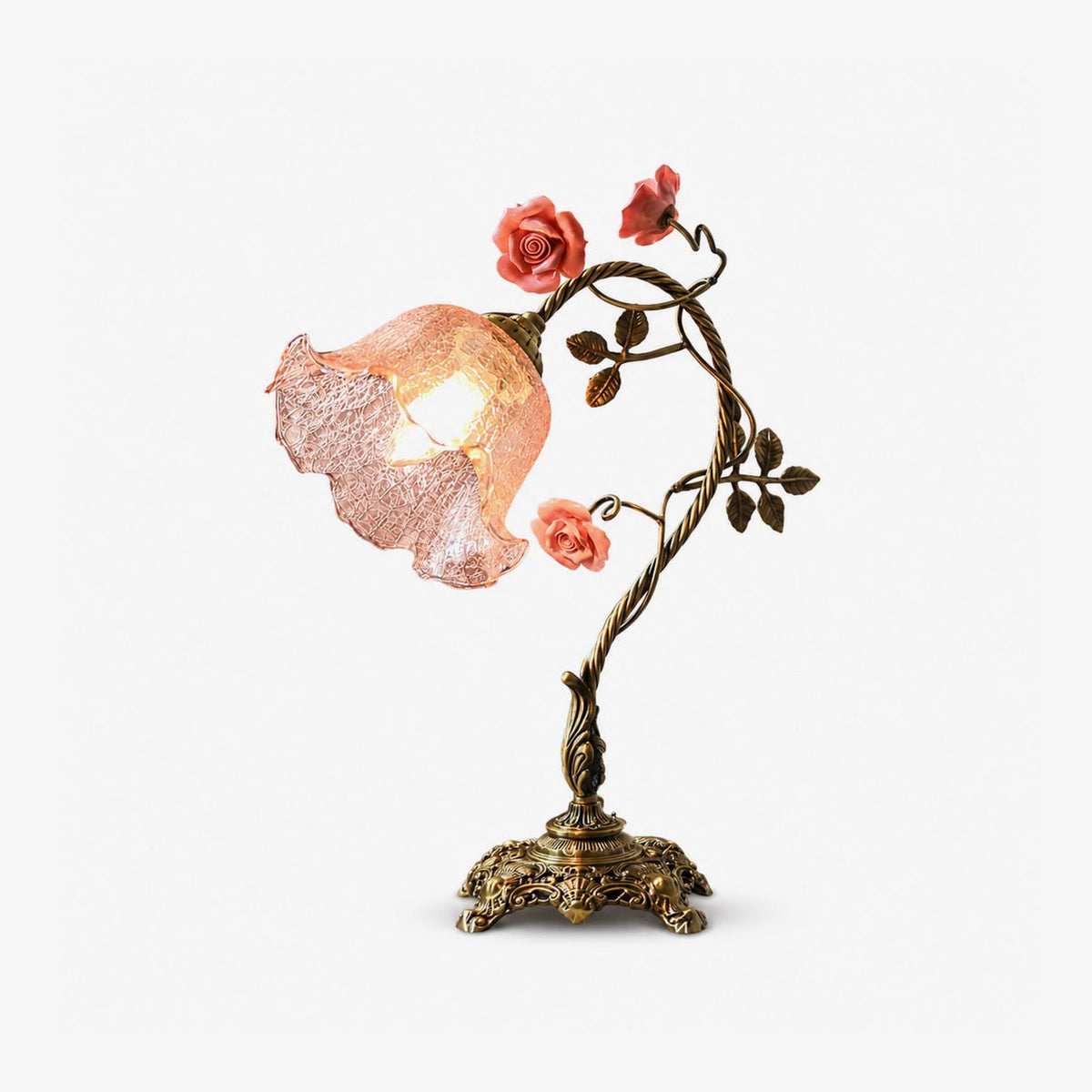Rosalune Campanella vintage-rosenbordlampe