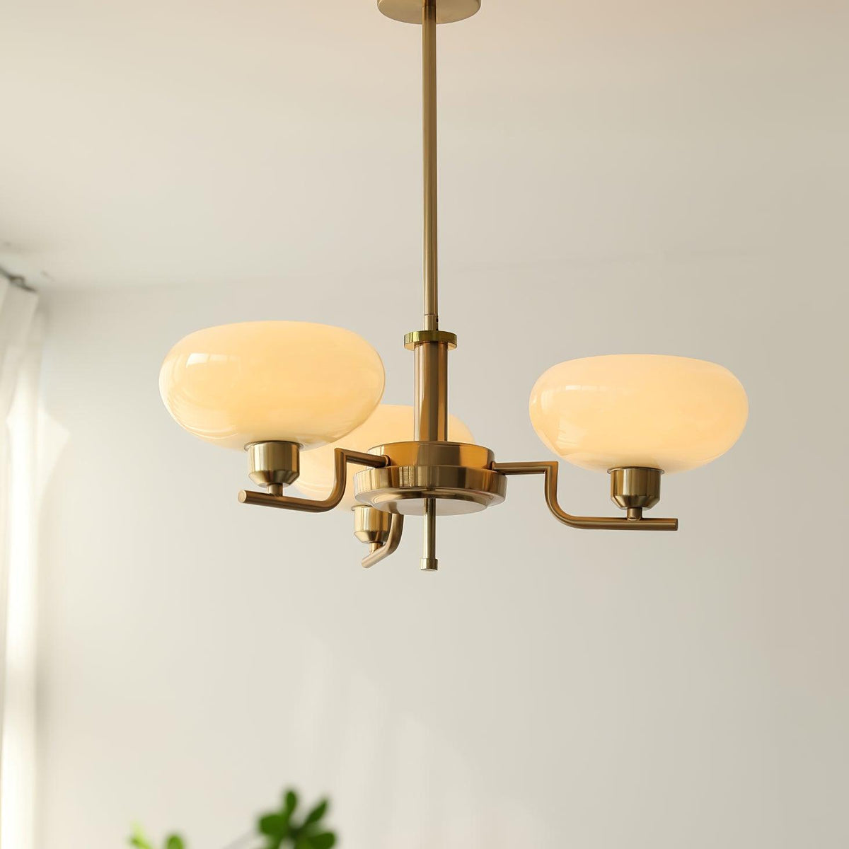 Candy-lysekrone i glas i midcentury-stil