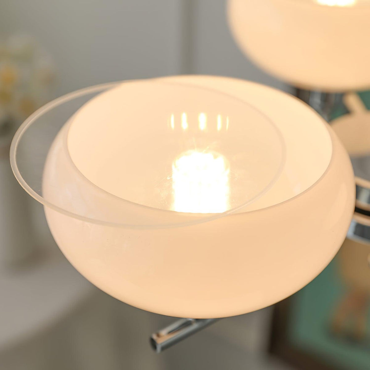 Candy-lysekrone i glas i midcentury-stil