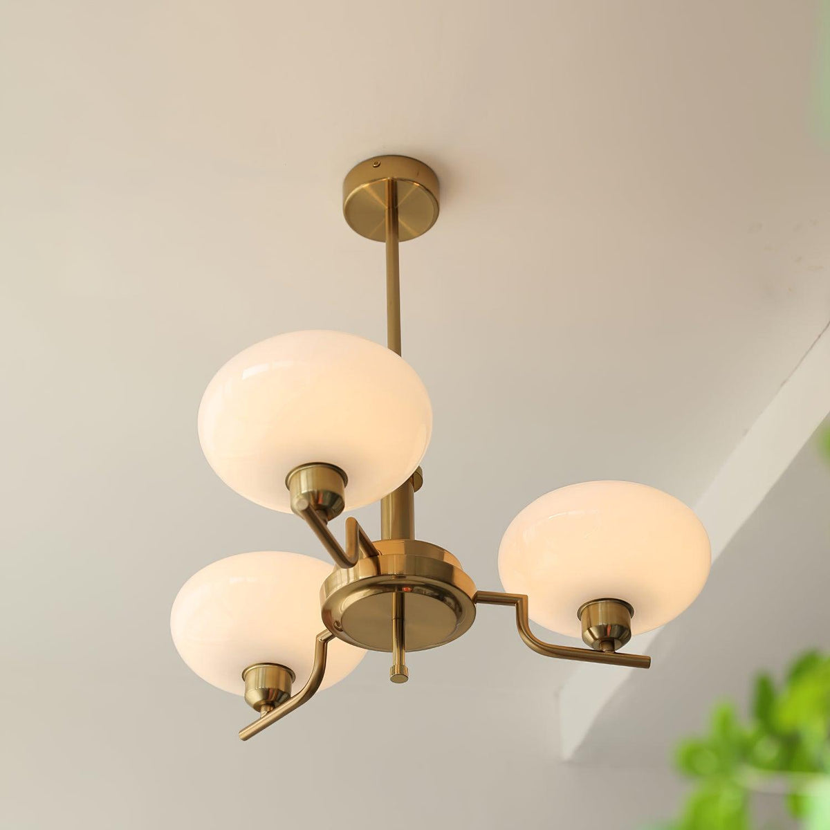 Candy-lysekrone i glas i midcentury-stil