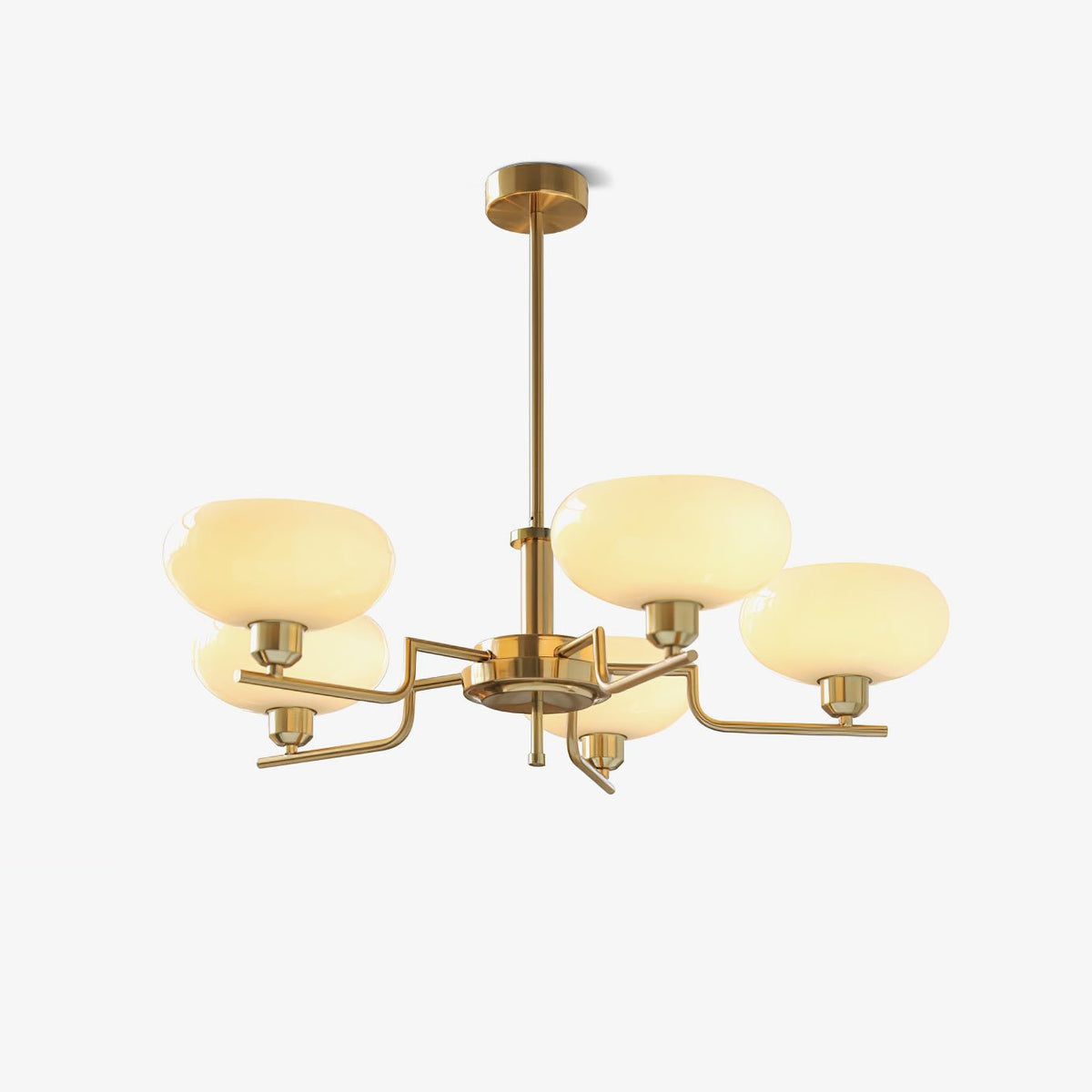 Candy-lysekrone i glas i midcentury-stil