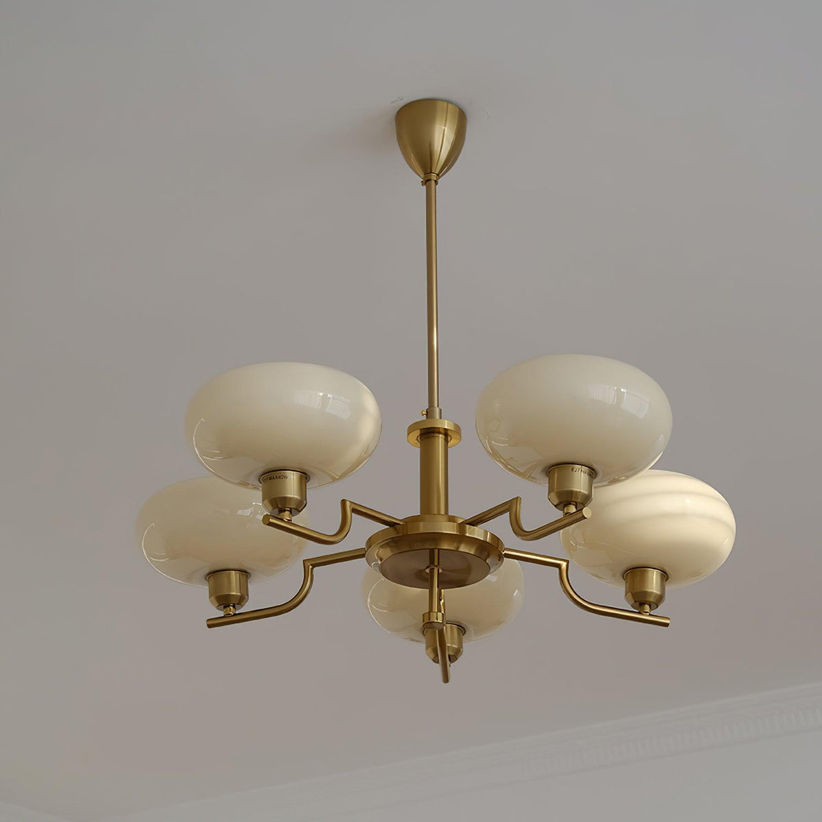 Candy-lysekrone i glas i midcentury-stil