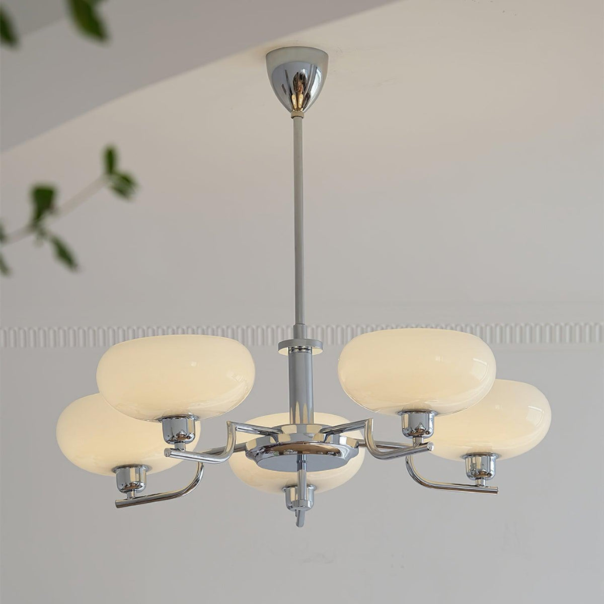 Candy-lysekrone i glas i midcentury-stil