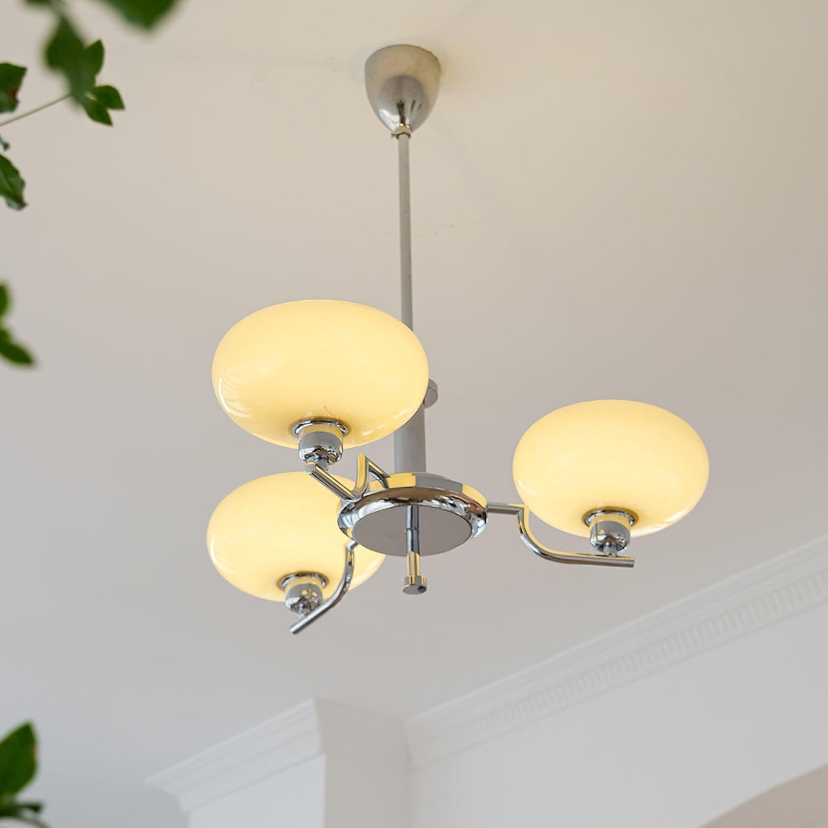 Candy-lysekrone i glas i midcentury-stil