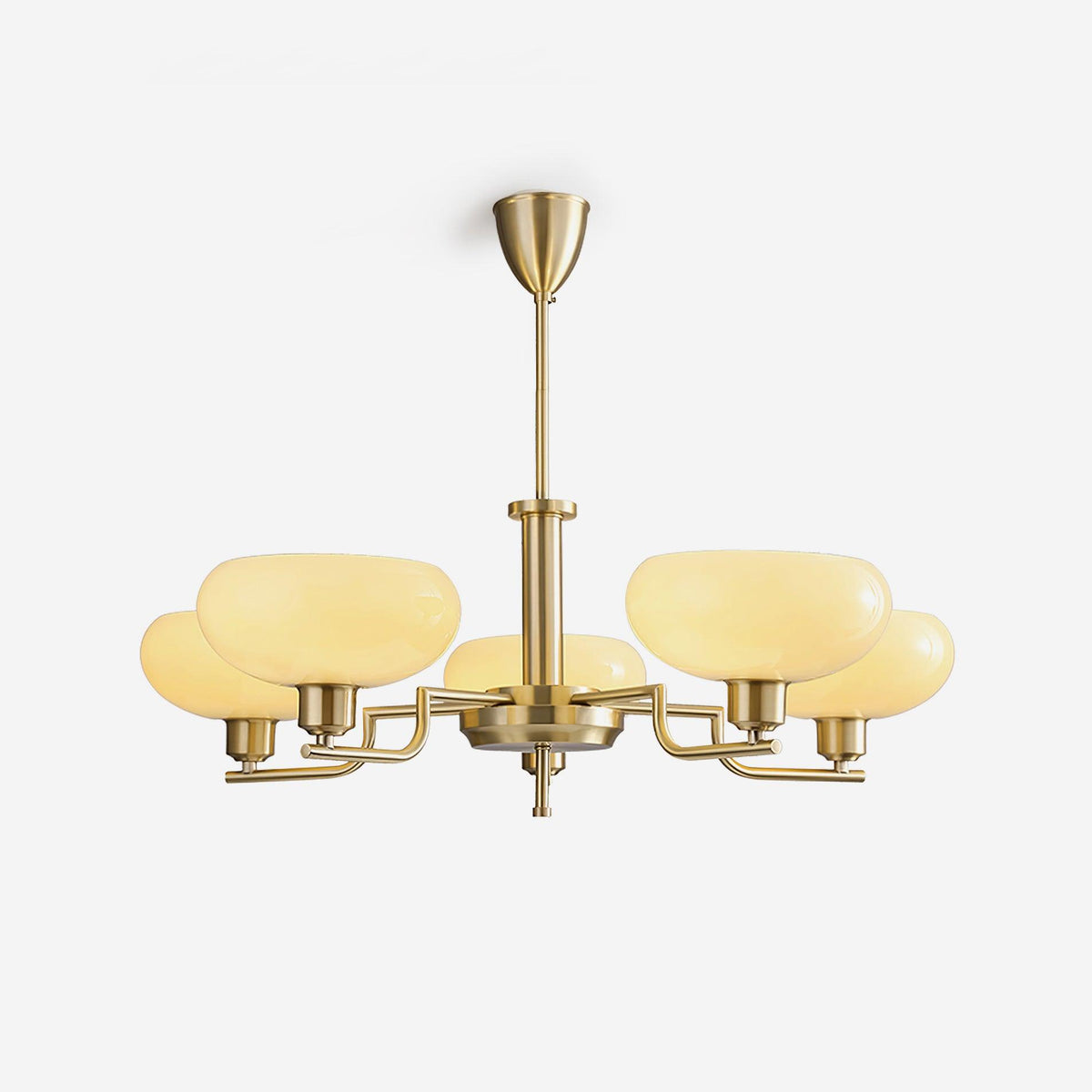 Candy-lysekrone i glas i midcentury-stil