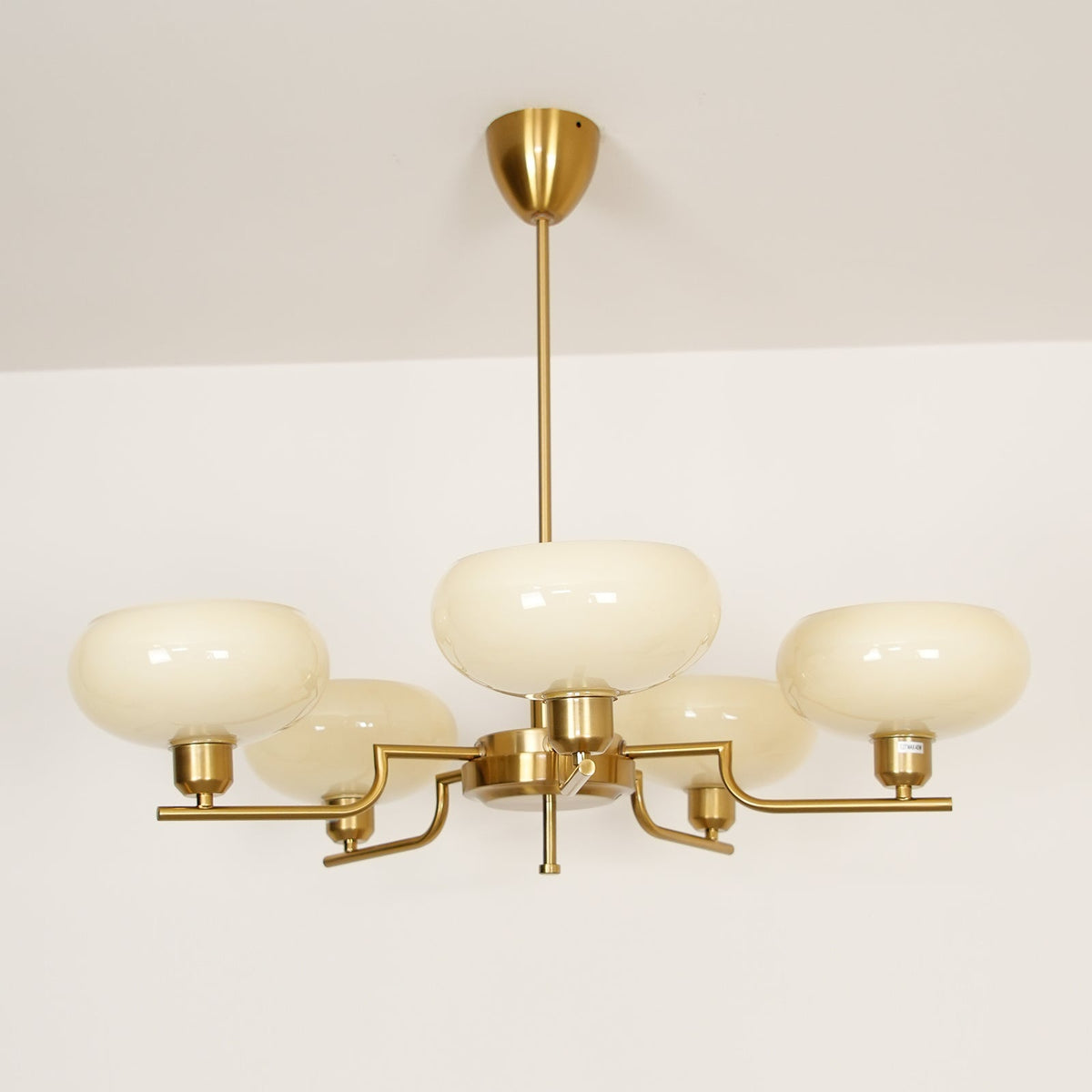 Candy-lysekrone i glas i midcentury-stil