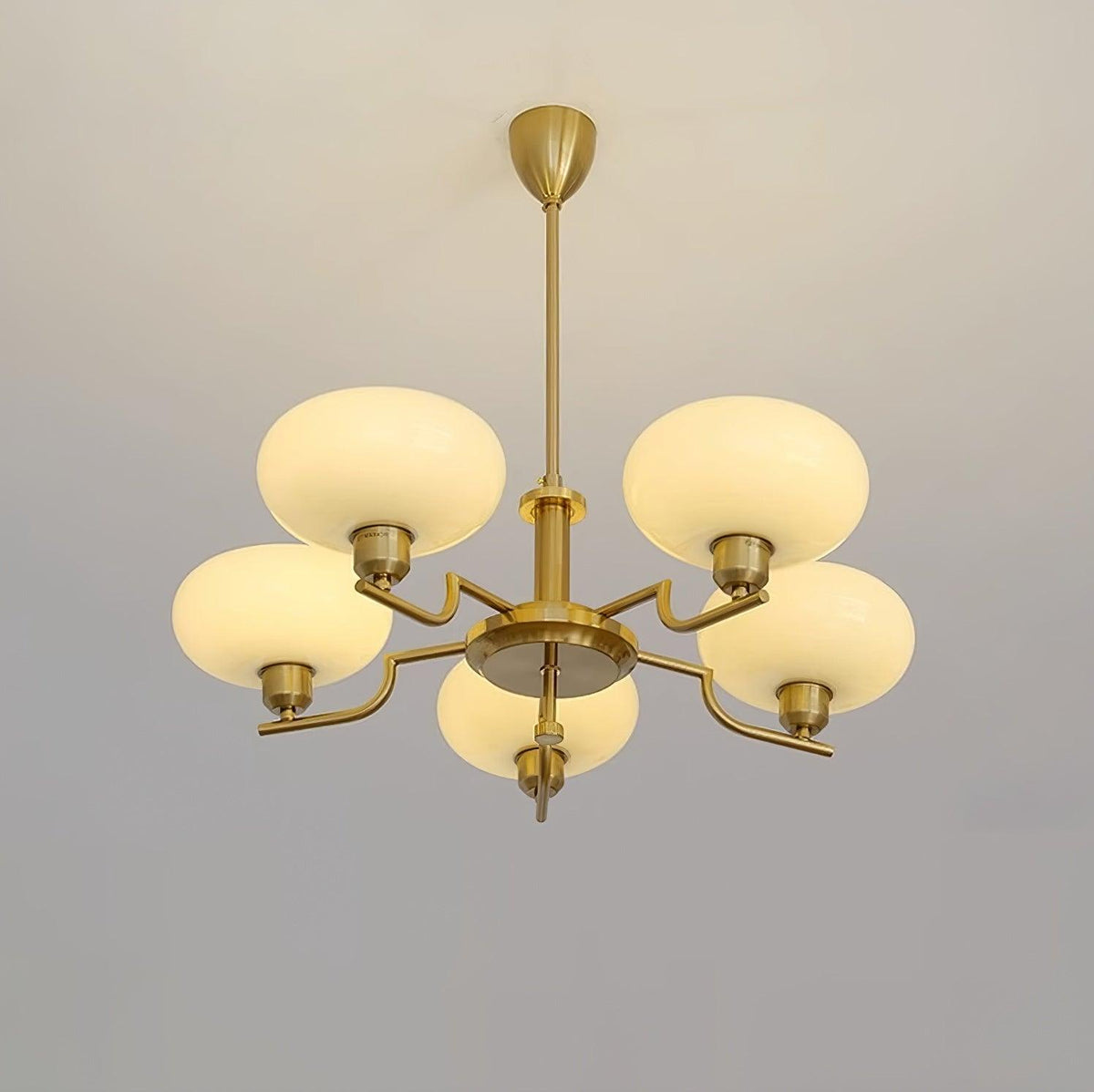 Candy-lysekrone i glas i midcentury-stil