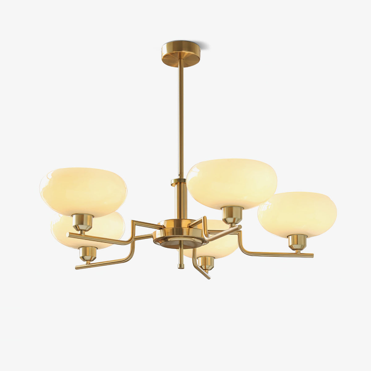 Candy-lysekrone i glas i midcentury-stil
