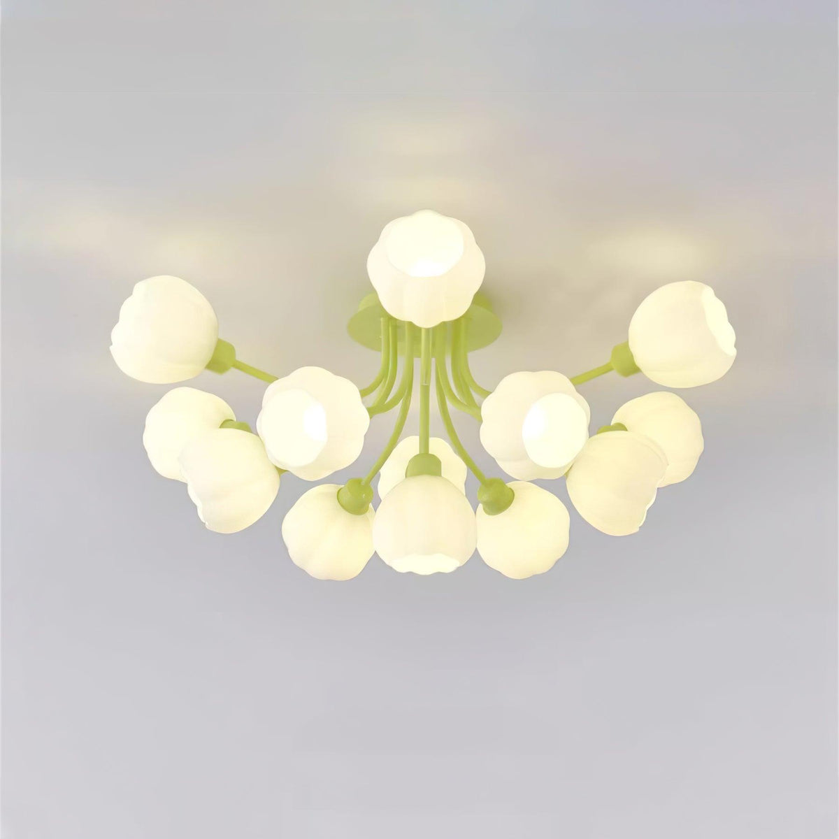 Zenorarae elegant taklampa i matchaglas