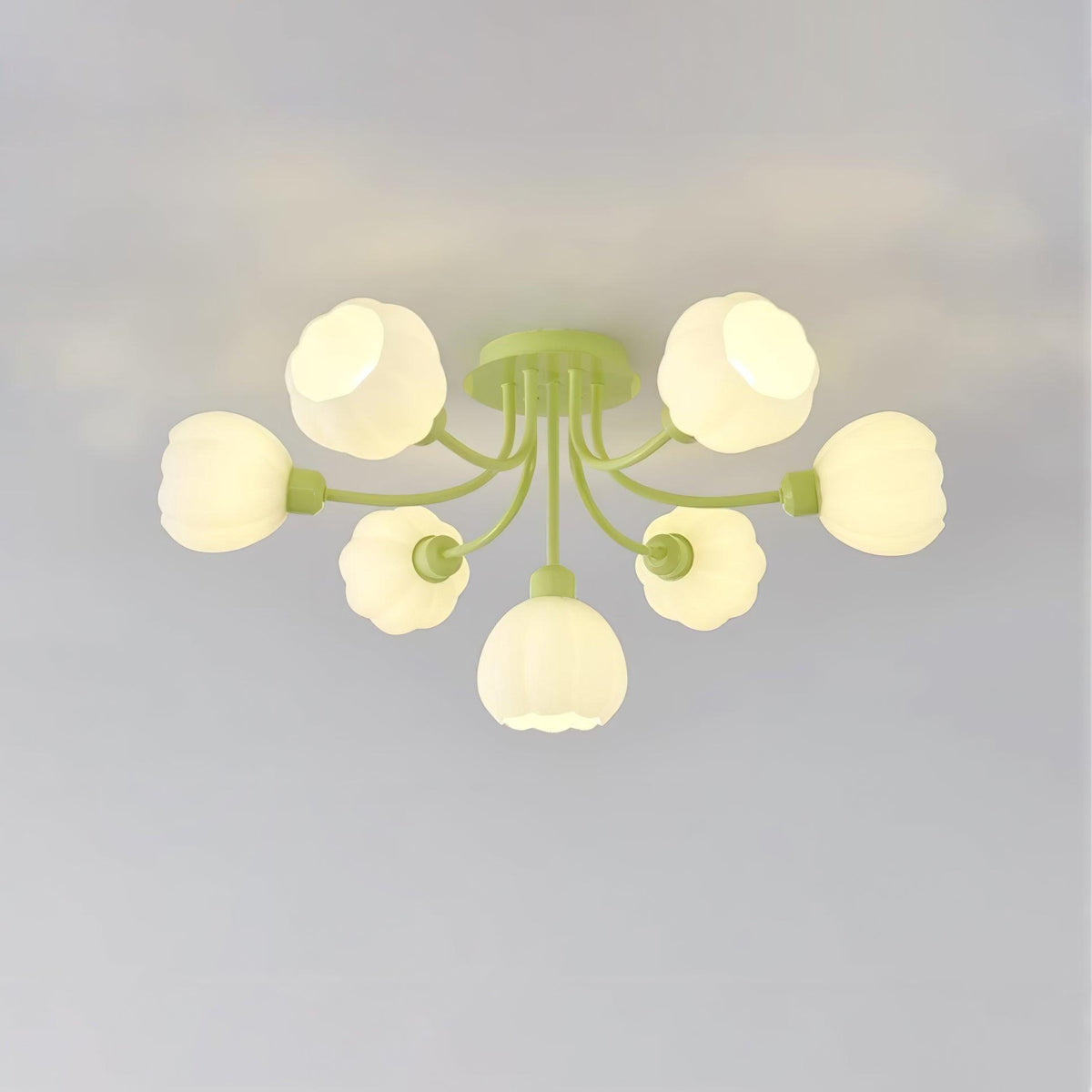 Zenorarae elegant taklampa i matchaglas